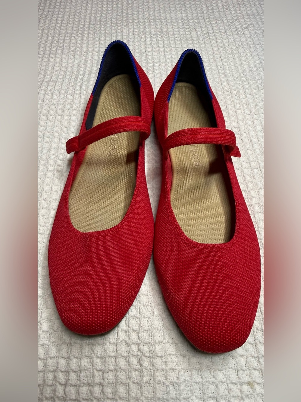 Rothy’s The Square Mary Jane Flats - Lollipop Red size 9